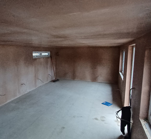 Plastering New Office