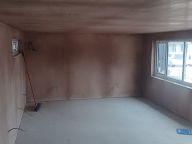 Plastering New Office