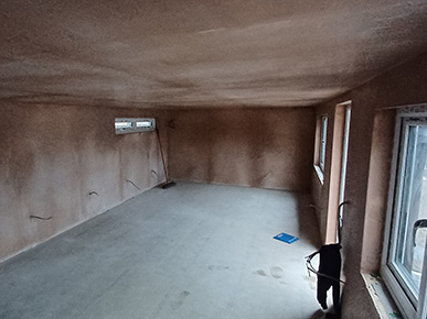 Plastering New Office