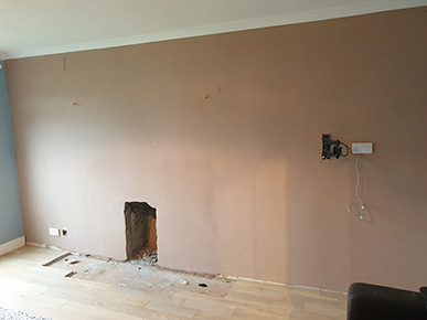 Plastering A Fireplace